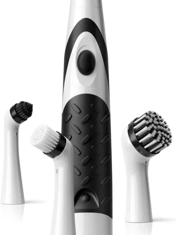 SonicScrubber Household Cleaning Brush Power Scrubber - Electric Spin Scrubber Brush for Home, Kitchen & Bathroom - Grout Cleaner & Removes Mould (Washing-Up System Spin Brush)