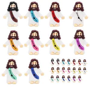 Jesus Loves You 30pcs Little Jesus Figures Hide and Seek Religious Party Favors for Sunday School and Baptism Gifts - Ornaments, Decor