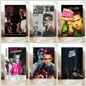Fight Club Poster - David Fincher - Vintage Art Print - Wall Art Decor - Movie Poster - Home Decor