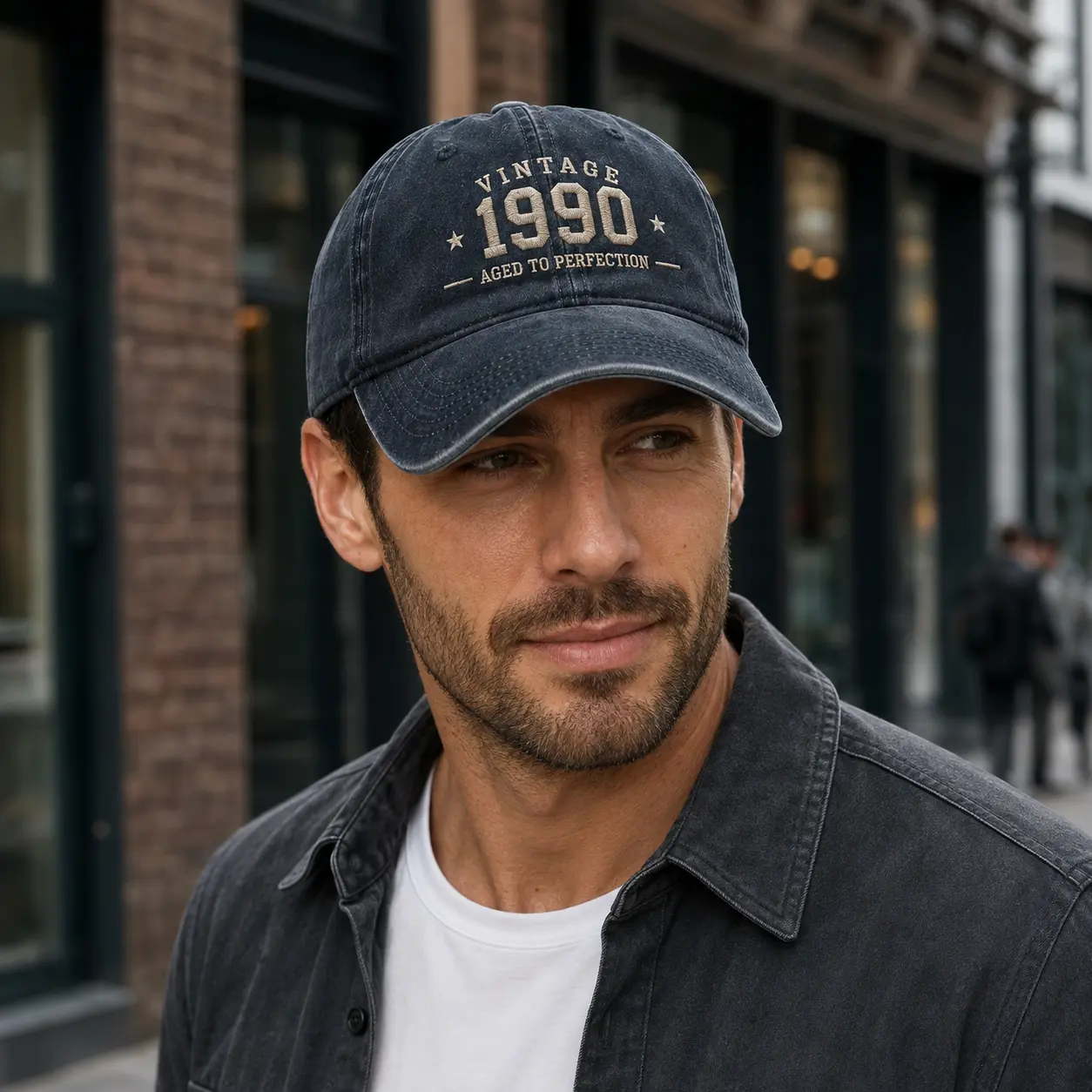 Custom Year Vintage Washed Unisex Dad Hat - Personalized Embroidered Baseball Hats