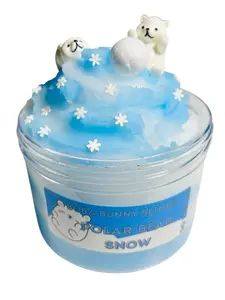 Polar Bear Snow- Icy Slime - 8oz - scented - Made in USA