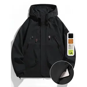 Men's Fall Waterproof Jacket, High-End Outdoor Windproof Coat, American Style Utility Jacket, New Functional Fashion Outerwear