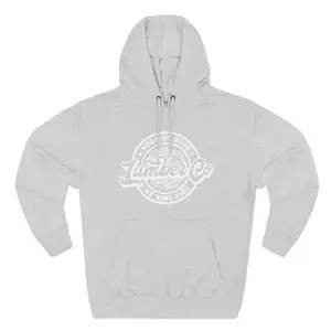 Morning Wood Comedy Three-Panel Fleece Hoodie, Funny Joke Pullover Sweatshirt, Hilarious Humor Hooded Jacket, Comedian Gift, Cozy Winter