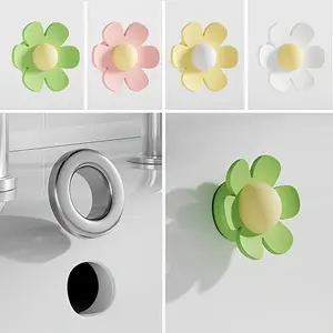 3 Silicone Sink Overflow Hole Plugs - Flower-Shaped Overflow Stoppers, Durable And Easy to Install, Suitable for Kitchen And Bathroom Sinks - Prevents Water Overflow And Clogs