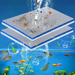 Professional Aquarium Filtering Pad - 8 Layer Water Purification, Non-Clogging Fine Mesh, Biochemical Layer, Non-Adhesive, Washable, 30x20x2cm/30x30x2cm