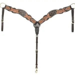 Rafter T Breast Collar with Tan Printed Arrows Inlay