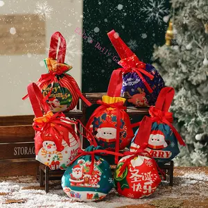 New Christmas Gift Bags Apple Bags Christmas Eve Peace Fruit Packaging Boxes Decorative Candy Gift Bags Set of 5