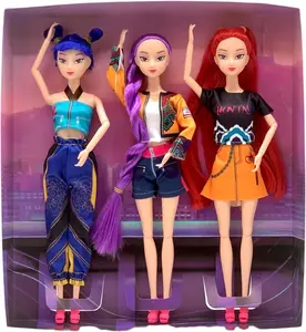 K-POP Demon Hunters Doll, Lummi and Zoi Vinyl Figurine Toy, Collectible Kpop Idol Action Figure, Cute Demon Hunter Character Doll, Fun Plush Alternative for Kids and Fans, K-Pop Merchandise Gift