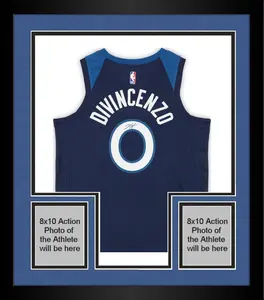 Framed Donte DiVincenzo Minnesota Timberwolves Autographed Nike Navy Icon Swingman Jersey - Fanatics Authentic Certified