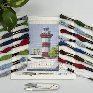 Hilton Head Island Harbor Town Lighthouse Needlepoint Kit