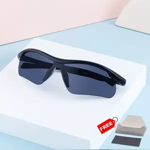 European and American Outdoor Sports Cycling Glasses, Windproof Goggles, Sunglasses, Trendy Full Frame, Includes Handmade Leather Case