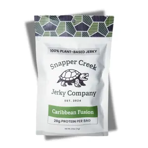 Caribbean Fusion Plant-Based Jerky; 28 g Protein per bag; 2.5 oz; 100% Plant-Based