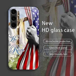 Suitable for [Galaxy S24 Fe] National Flag Style Cross Series phone case affordable fully shockproof drop-proof and wear-resistant-888