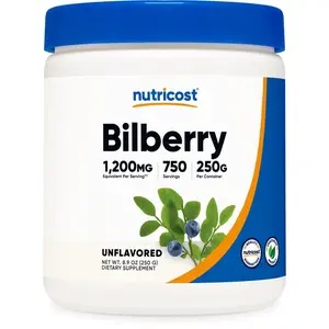 Nutricost Bilberry Powder 250 Grams - Gluten Free and Non-GMO