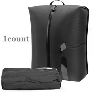 18L Travel Vacuum Bag, 70D Ripstop Nylon Waterproof & Durable for Clothes Electronics, Reusable Space-saver, Vacuum Storage Bags