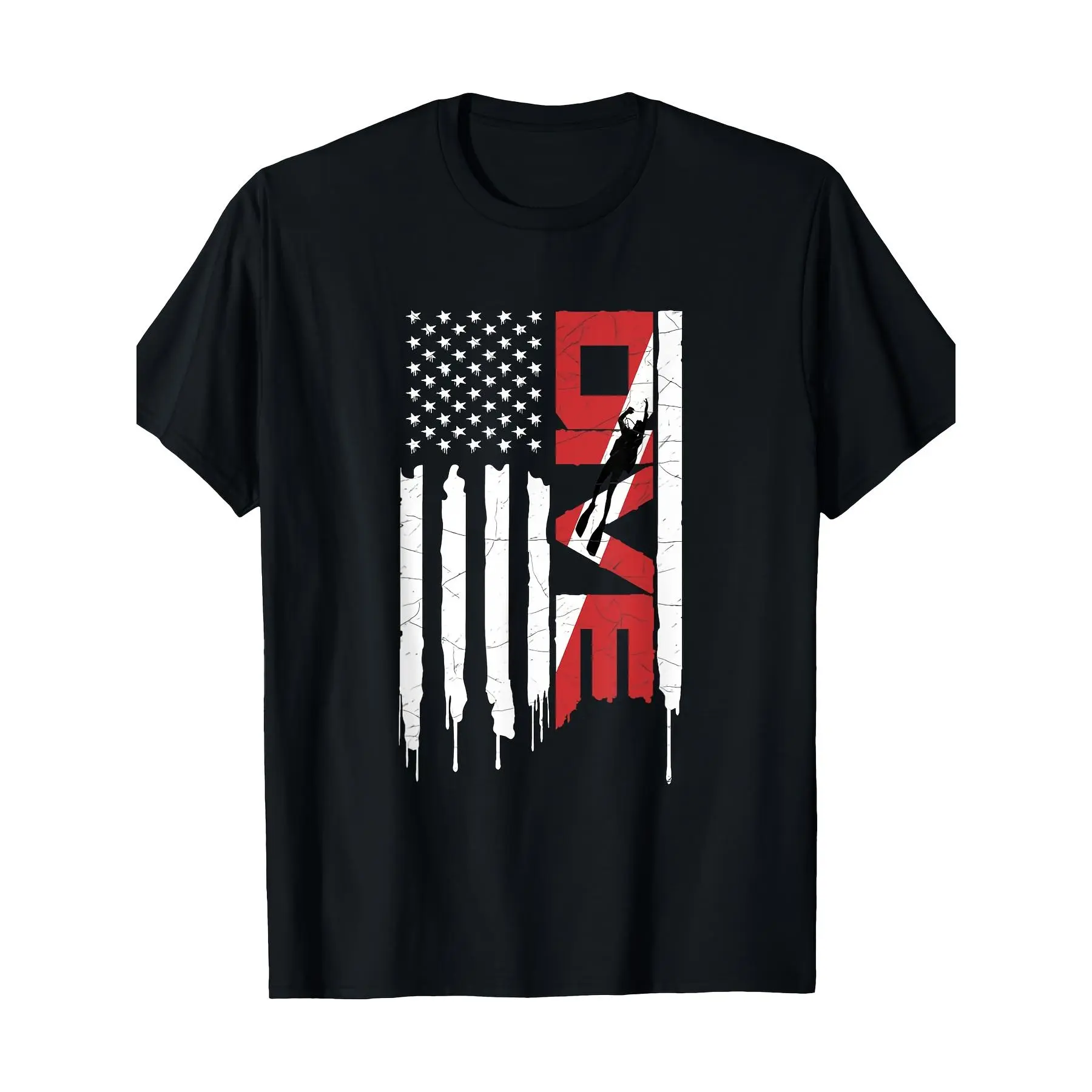 Scuba Diving T-Shirt-DIVE T-Shirt  Cotton Made in USA ，Summer Tees ，Crew Necks