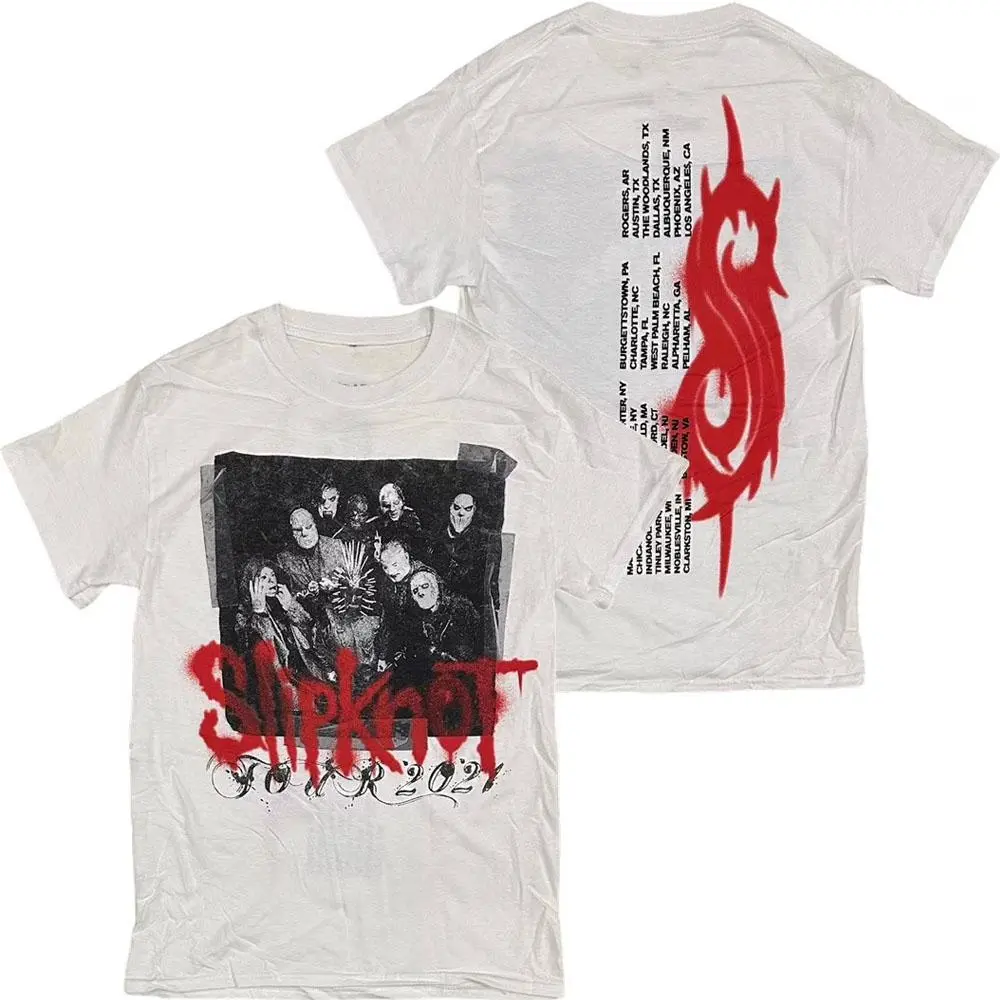 Slipknot Men's Officially Licensed Rare Concert Tour 2021 Knotfest Tee T- Shirt