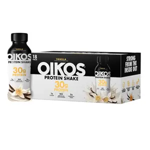 Oikos Healthcare Vanilla Shake, 30g Protein, 18-Pack Fitness Supplement