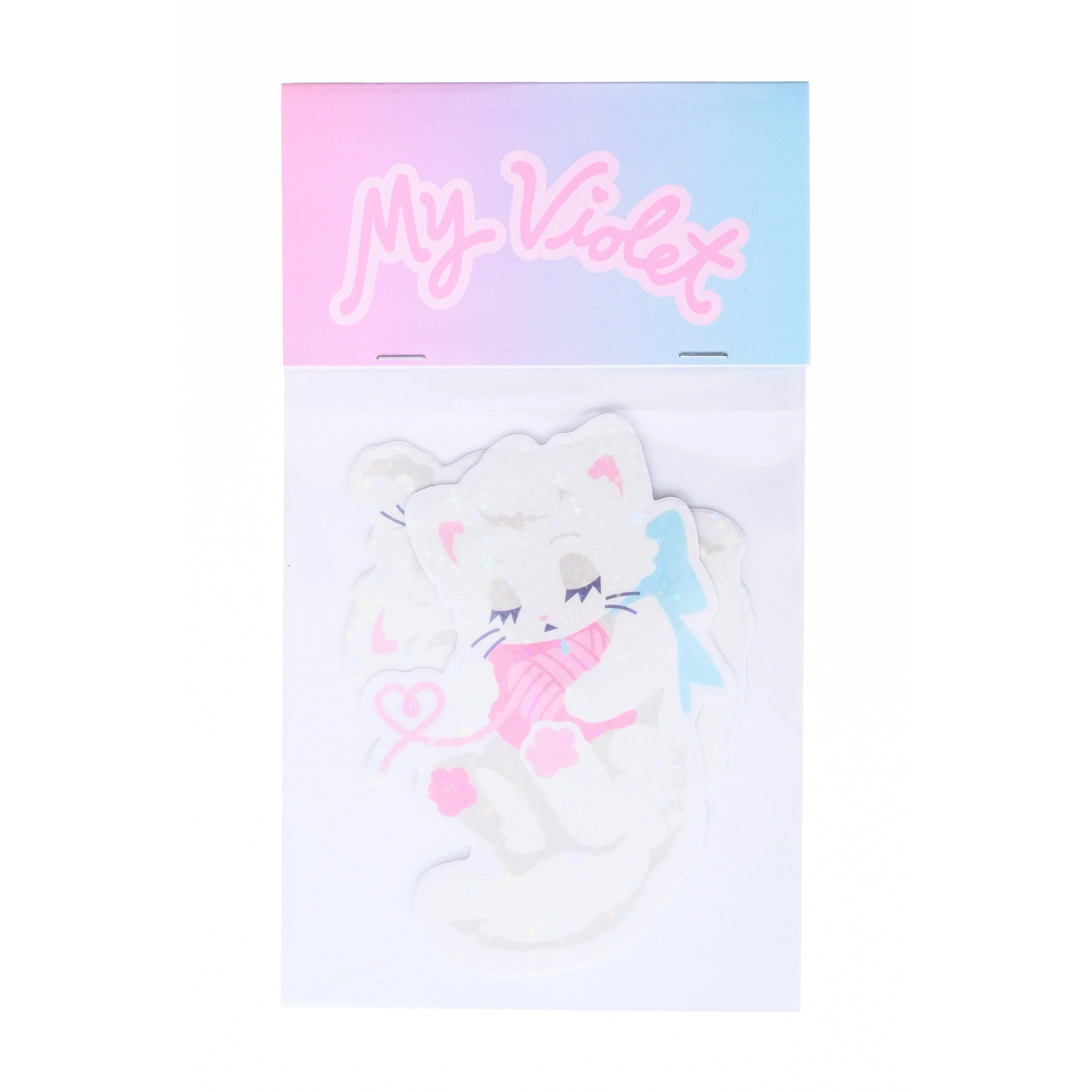 Sleepy Kittens 2pc Sticker Set