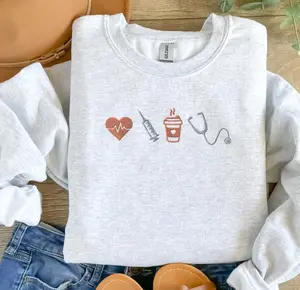 Cute nurse  crewneck nurse sweatshirt nurse sweater PCU nurse sweatshirt new nursing grad gift for nurse Tshirt, Hoodie and Sweatshirt