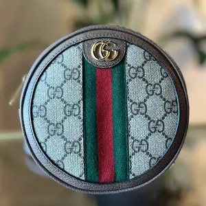 Pre-owned GUCCI coated canvas Backpacks GG Surpreme Ophidia Round Backpack