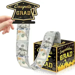 Graduation Party Money Box Gift Set, Fun Surprise Cash Gift Kit, Deluxe Gift Box, Party Gifts, for Male and Female Graduates, High School and College Students