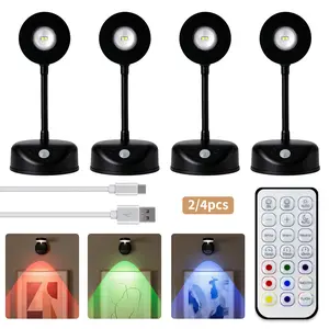 Upgraded RGB Motion Sensor LED Light – Rechargeable 2000mAh Wireless Night Light with Remote, 360° Rotating for Bedroom & Stairs  teenage boy gifts – summerwins summerwins