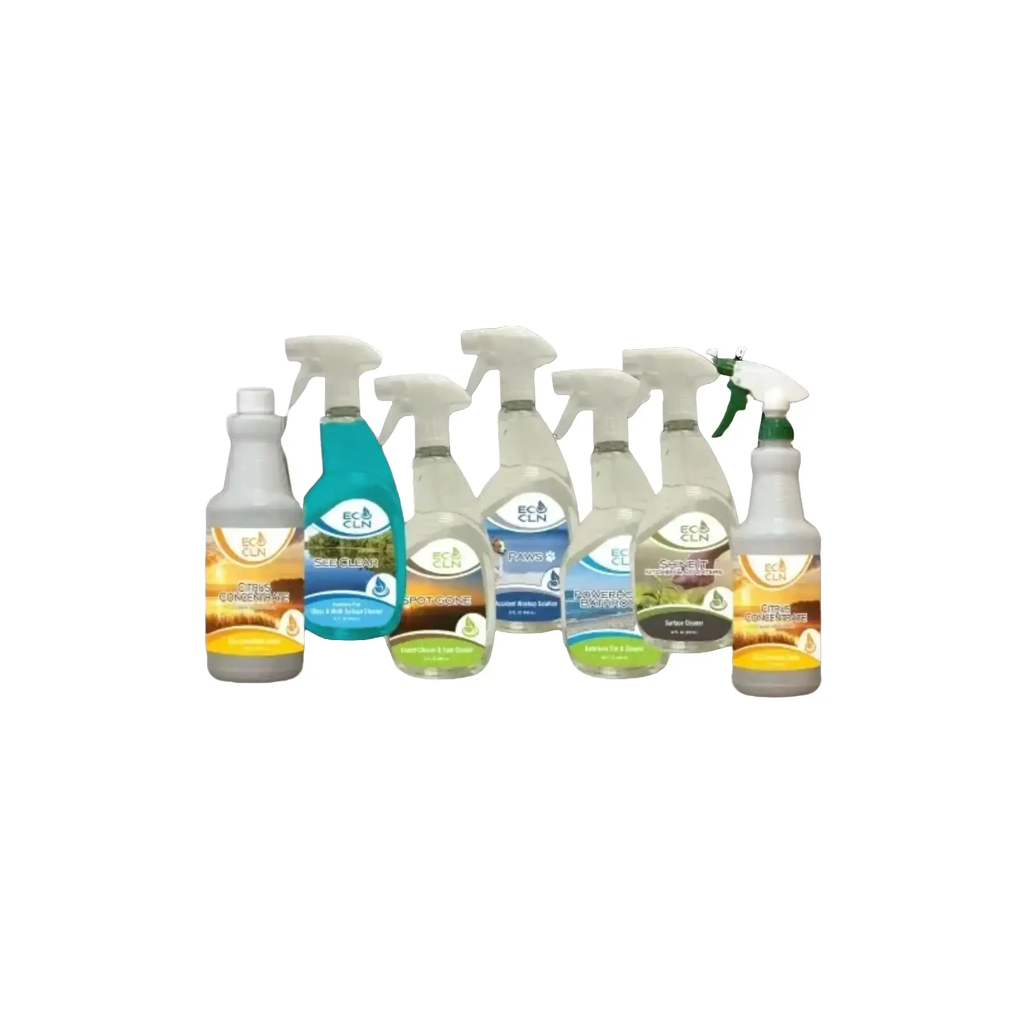 Eco Cln The Full Monty Package. Cleaning Sprays For Your Kitchen And Entire Household