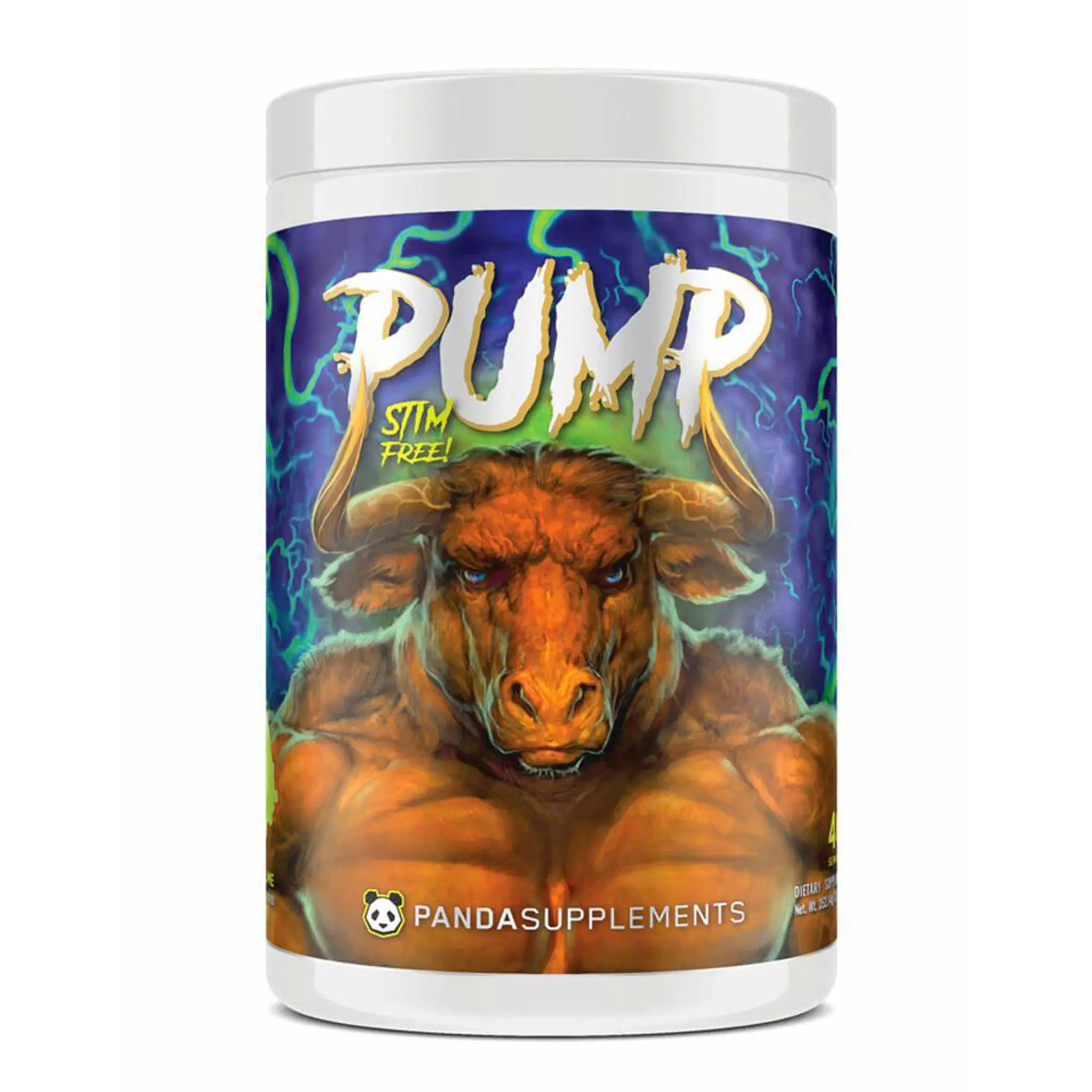 Panda Supps PUMP Stim Free Pre-Workout (20/40 Servings) Multicolor