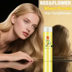 BEE&FLOWER Hair Conditioner, Softening and Repairing Hair Conditioner, Hydrolyzed Wheat Protein Formula, Floral Fragrance Type, 450ml, Floral