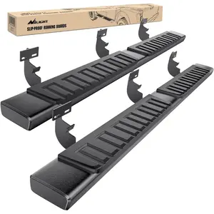 Nilight 2009-2018 Dodge Ram 1500 Quad Cab 2019-2024 Dodge Ram 1500 Classic 2010-2024 Dodge Ram 2500 3500 6 Inch Slip-Proof Aluminum Bolt-on Side Step Nerf Bars Running Boards