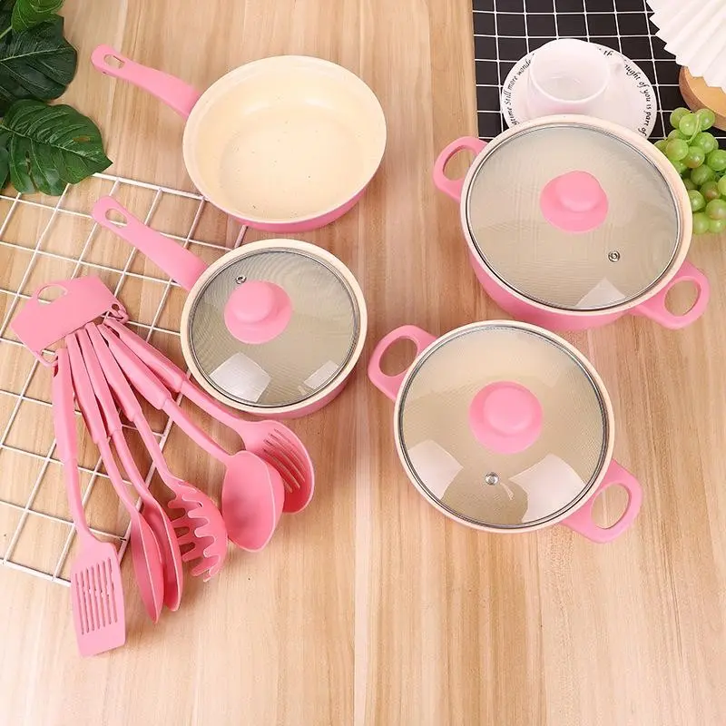 Non-Toxic Nonstick Ceramic Pro 13pcs Pots and Pans Set, Pfas-Free, Dishwasher Safe, Induction Compatible, Easy Care Kitchen Cookware