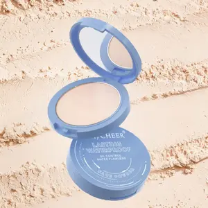 Long-Lasting Oil Control Powder Foundation,Waterproof & Sweatproof, LightweightBreathable Makeup, Matte Finish Beauty FacePowder Box, Makeup Setting Powder Oil-Control Finishing