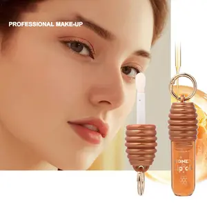 Honey Lip Oil - Instantly Hydrates Chapped Lips with Jelly-Like Texture - Professional Makeup Product for Enhanced Lip Care Routine Sparkling Long-Lasting Lip Gloss