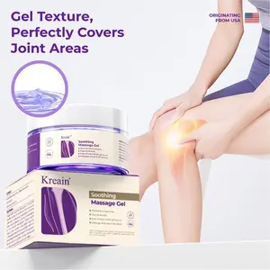 Kreain Quick Relief Joint and Muscle Soothing Massage Cream - Soothes knees, lower back, neck, hands, and feet; contains frankincense, glucosamine, and collagen.