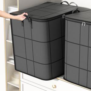 large capacity clothes storage bag, 1 count foldable clothes storage organizer, multipurpose storage bag for home bedroom dormitory