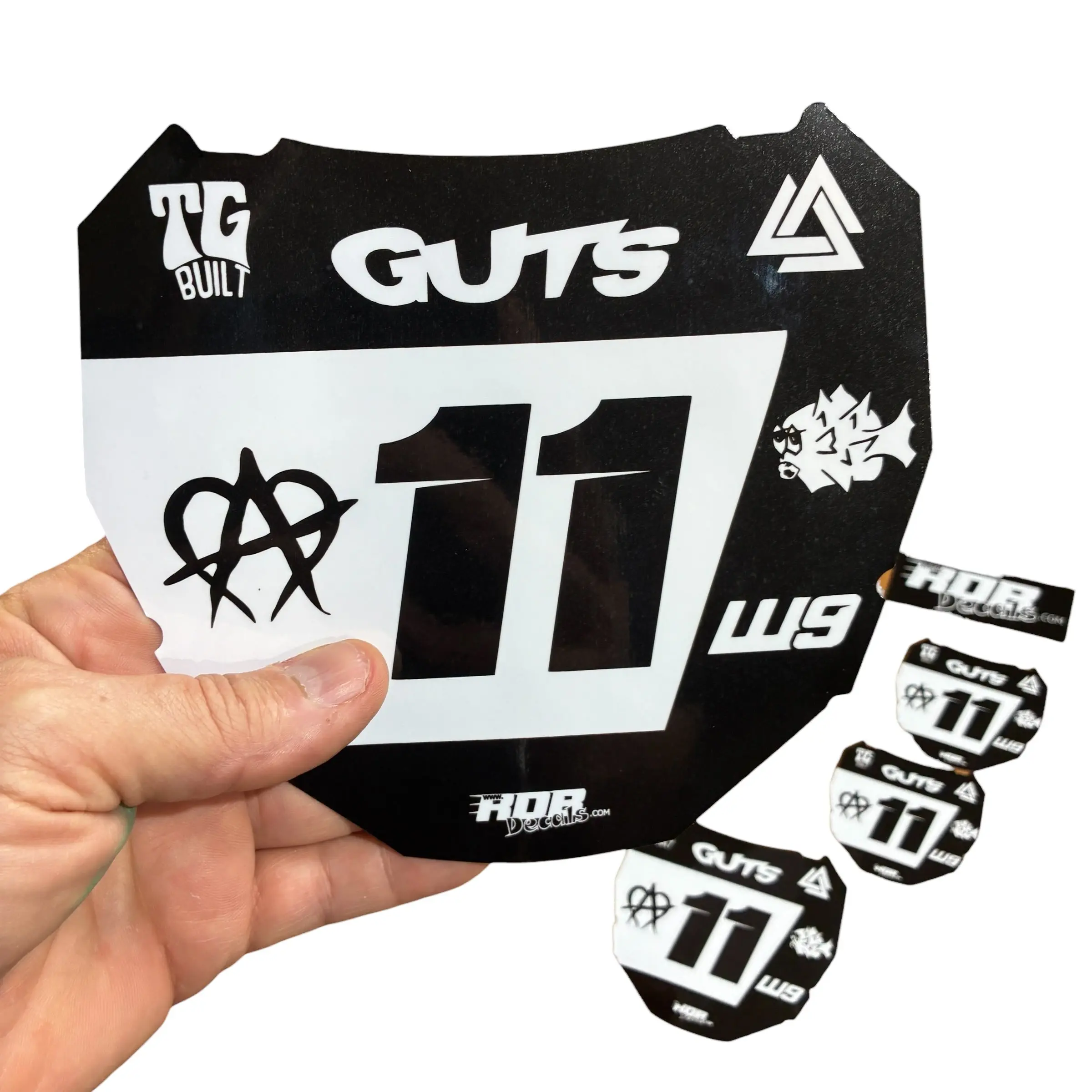 ODI Plate Decal — 7 Logo — White