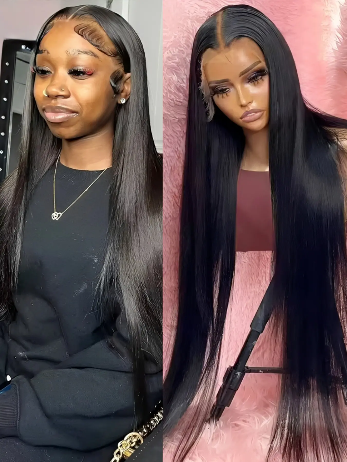 Straight 100% Human Hair Wigs HD Lace Frontal Wigs For Women Natural Daily Wig 13X1 T Part Lace Wig Brazilian Bone Straight Lace Front Human Hair Wigs Lace Wear Wigs