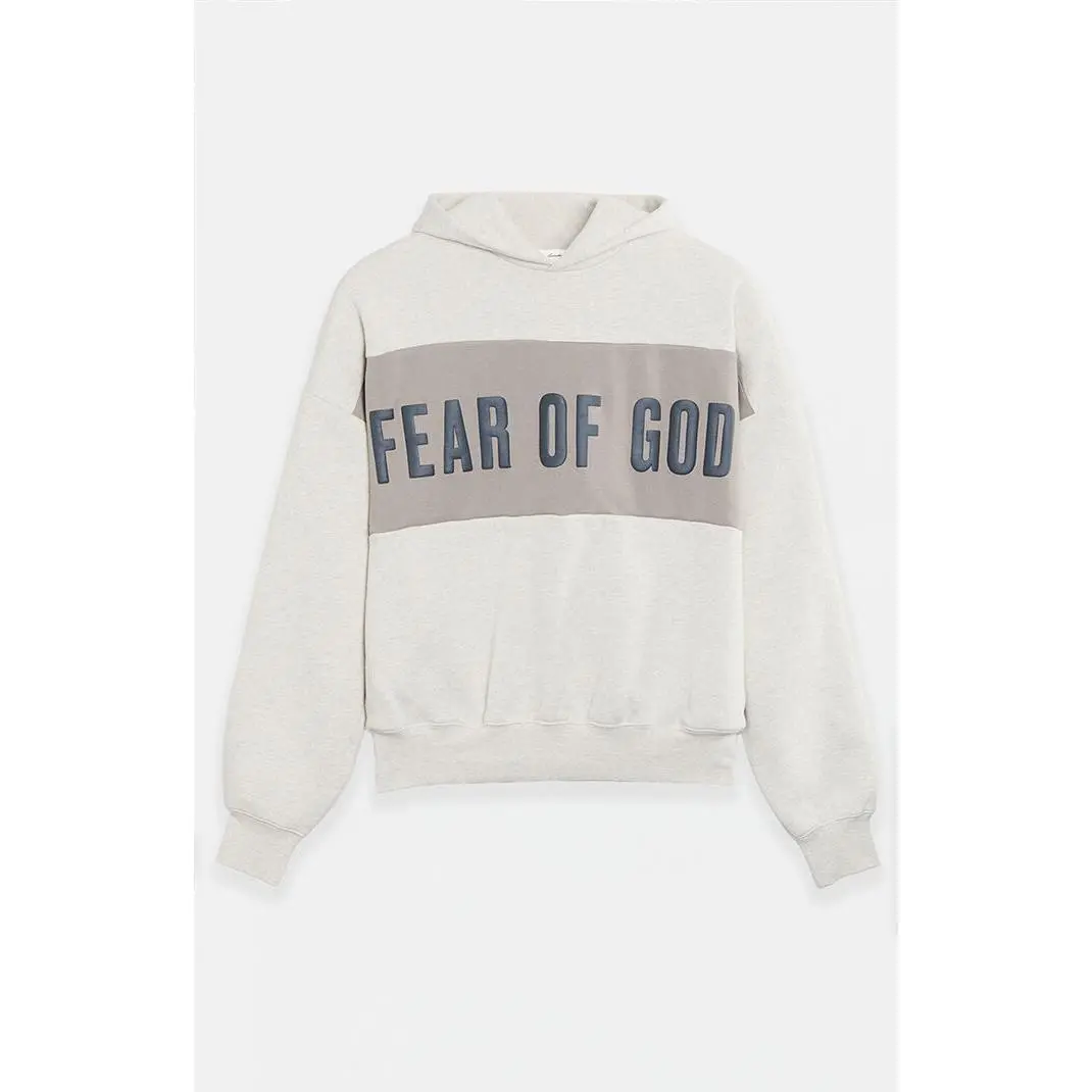 Fear of God ESSENTIALS Men's Vanilla Paneled Cropped Relaxed Hoodie
