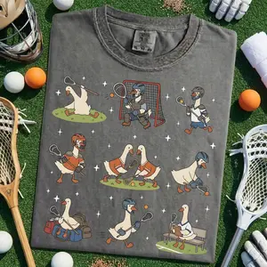 Lacrosse Silly Goose Shirt - LAX Mom Dad Gift Tee, Lacrosse Team Spirit Shirt, Comfort Colors Goose Meme Shirt