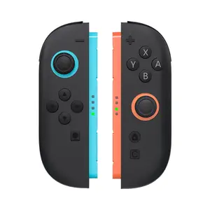 Pastel Purple-Green Wireless Bluetooth Joy-Con Controllers, Left/Right Handles for 2nd-Gen Switch with Remote Wake-Up, Screenshot Functions, Gaming Console Tech Accessories