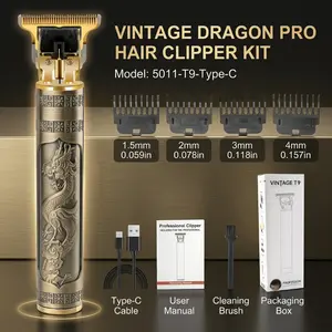 Men's beard trimmer with zero border design - rechargeable lithium battery, ABS plastic body, USB charging, including limit comb, hair care accessories, modern hair care, durable hair care, hair clipper