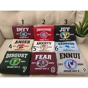 Inside Out 2 Characters Sweatshirt, Inside Out 2 Sweatshirt, Inside Out Group Matching, Inside Out Birthday Shirt, Joy Anger Anxiety Fear Shirt