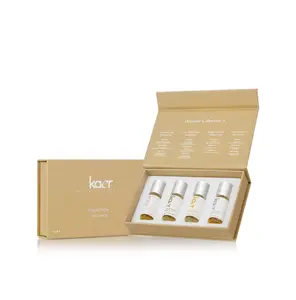 Kaer Discovery Collection I - Set of 4 Long Lasting Perfume Oils - Tuberose Bloom, Gourmand Girl, Coco Vanilla Dream, Mango Harmony fragrance Yara ok Eau De Parfume