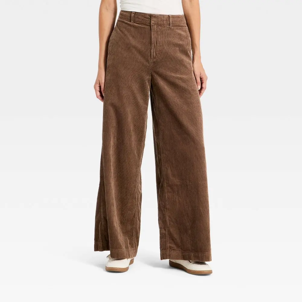 Women's High-Rise Corduroy Palazzo Pants - Universal