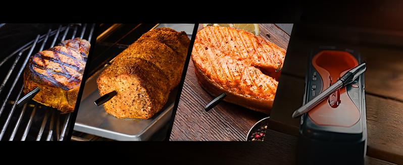 ThermoPro TempSpike Plus Wireless Meat Thermometer with Upgraded Probe, Bluetooth Cooking Thermometer for Outdoor Grill, Smoker, BBQ,Oven