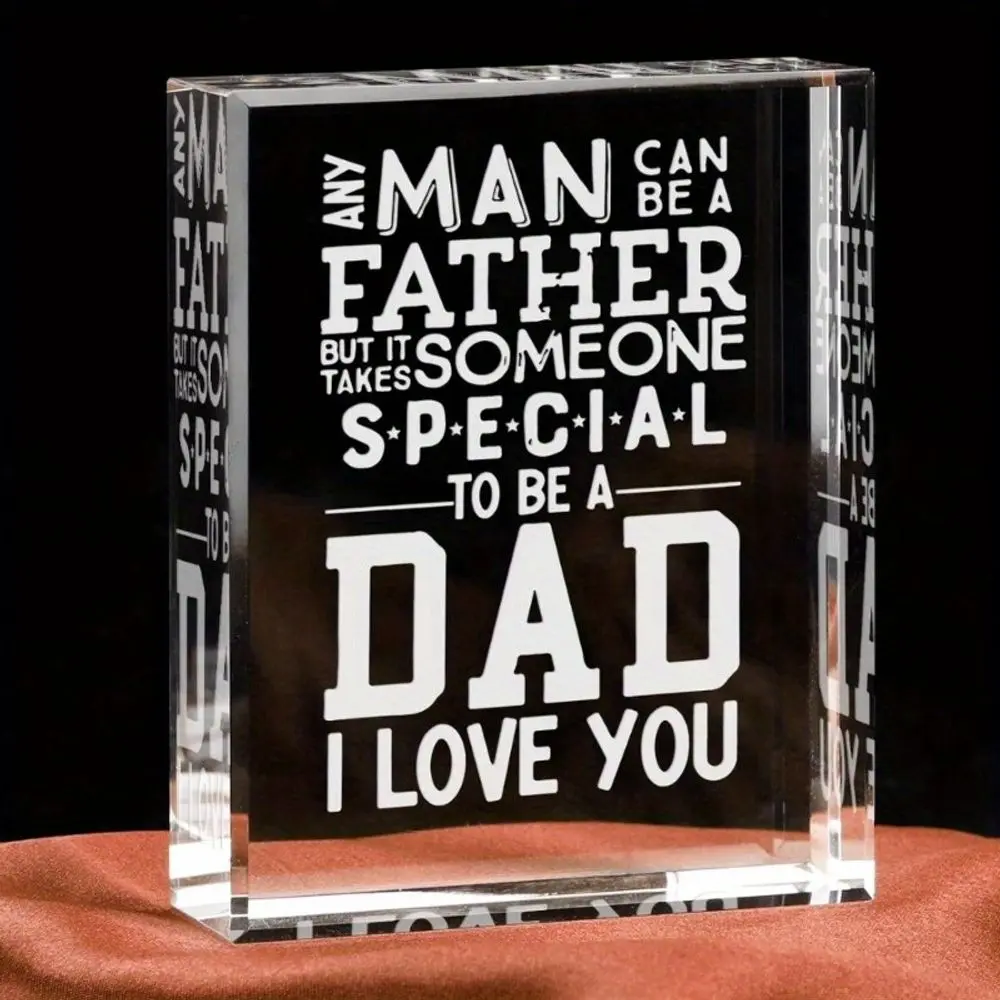 Gifts for Dad Fathers Day, Christmas Valentines Day Birthday Gifts for Dad from Daughter Son, to My Dad Birthday Gifts Ideas Crystal Keepsakes