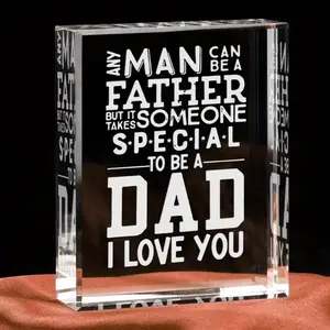 Gifts for Dad Fathers Day, Christmas Valentines Day Birthday Gifts for Dad from Daughter Son, to My Dad Birthday Gifts Ideas Crystal Keepsakes