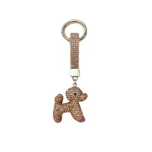 Posh Poodle Charm in Brown