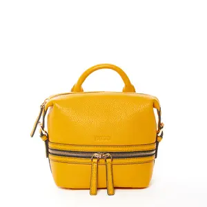 Ashley Small Yellow Leather Backpack